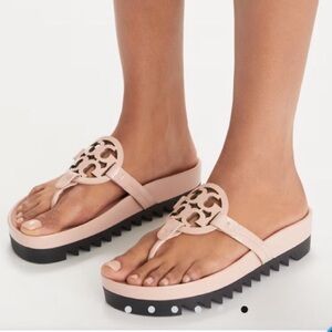 Tory Burch Miller Cloud Lug Sandal in New Cream